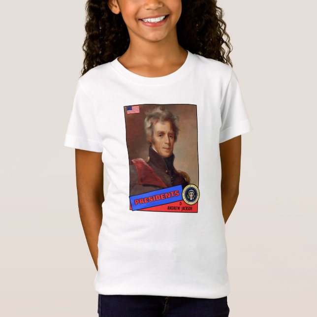 T-Shirt Carte de baseball d'Andrew Jackson (Devant)