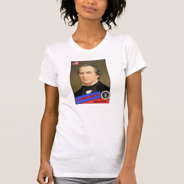 T-shirt Carte de baseball d'Andrew Johnson (Devant)