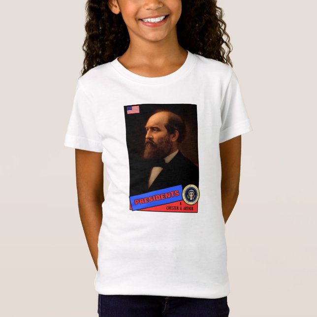 T-Shirt Carte de baseball de Chester A. Arthur (Devant)