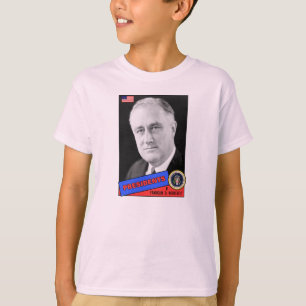 T-shirt Carte de baseball de Franklin D. Roosevelt