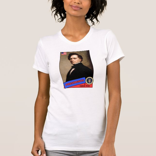 T-shirt Carte de baseball de Franklin Pierce (Devant)