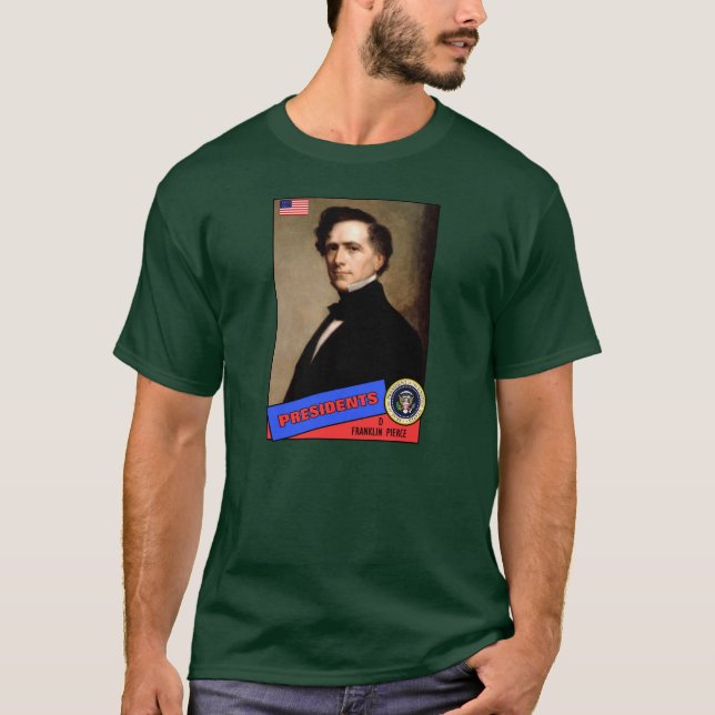 T-shirt Carte de baseball de Franklin Pierce (Devant)