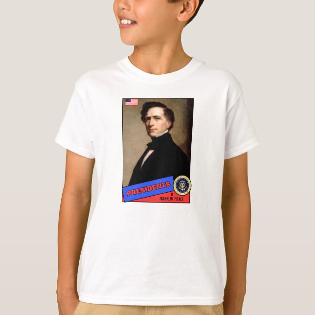 T-shirt Carte de baseball de Franklin Pierce (Devant)