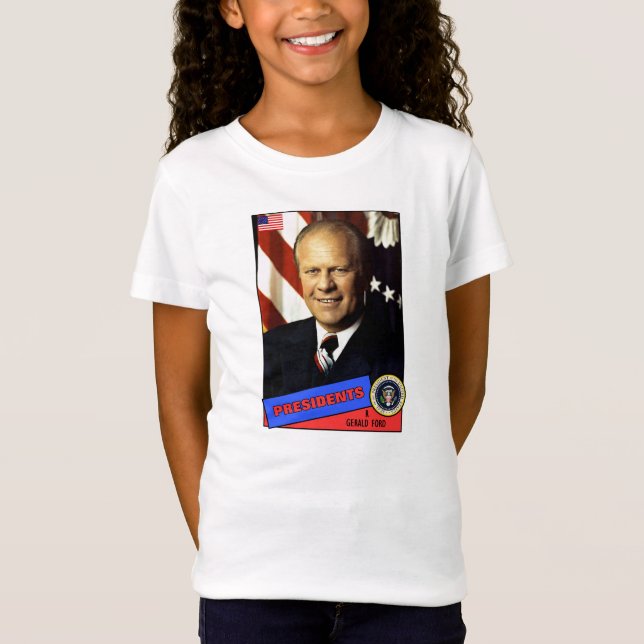 T-Shirt Carte de baseball de Gerald Ford (Devant)