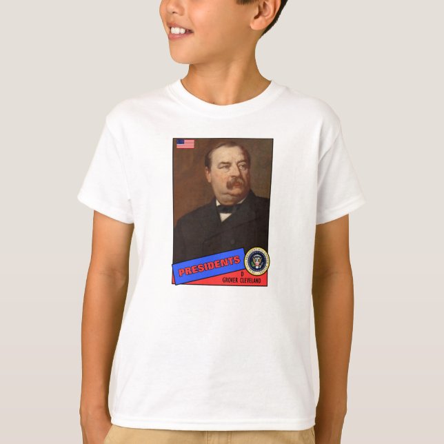 T-shirt Carte de baseball de Grover Cleveland (Devant)