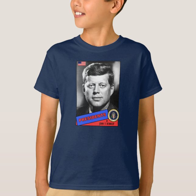 T-shirt Carte de baseball de John F. Kennedy (Devant)