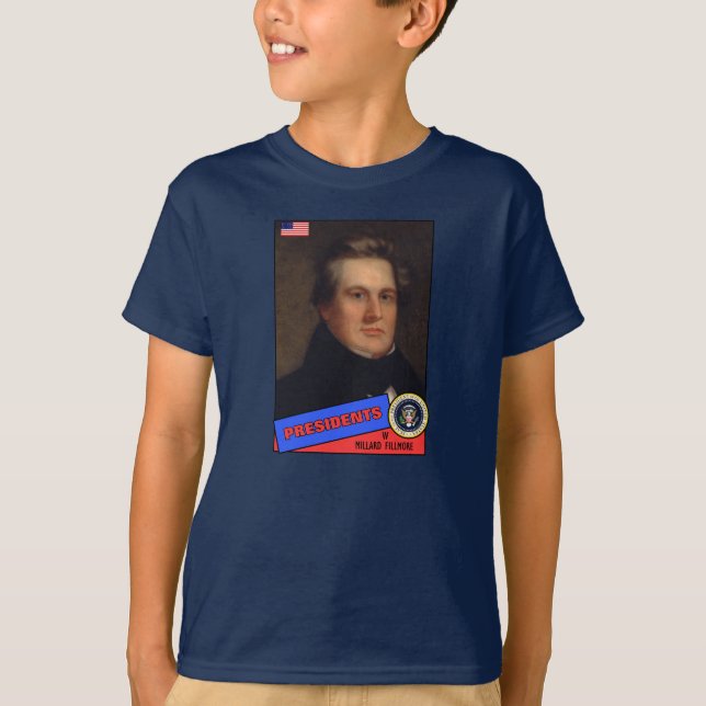 T-shirt Carte de baseball de Millard Fillmore (Devant)