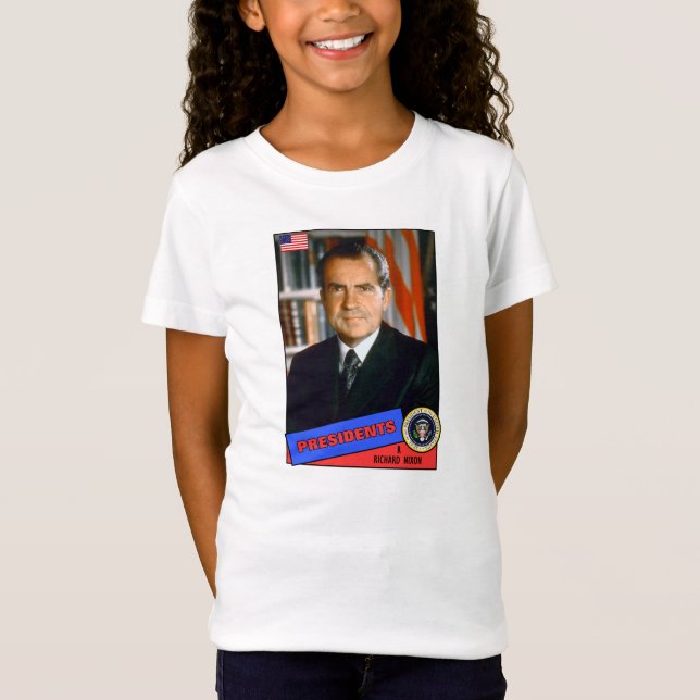 T-Shirt Carte de baseball de Richard Nixon (Devant)