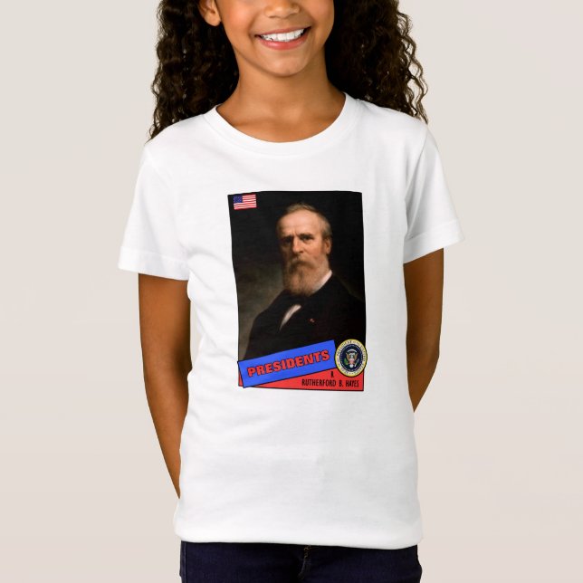 T-Shirt Carte de baseball de Rutherford B. Hayes (Devant)
