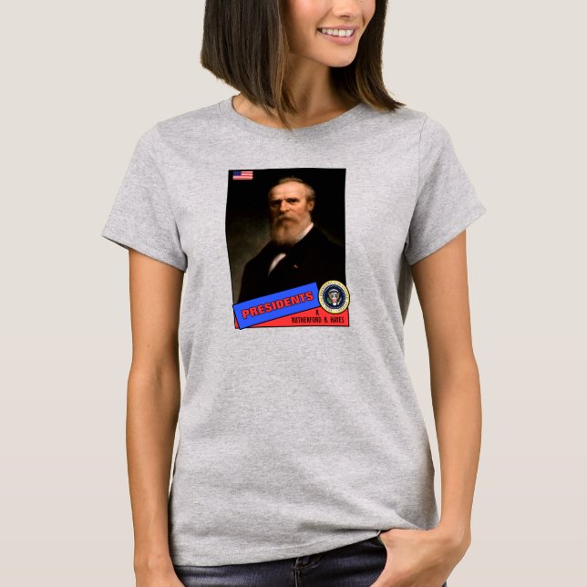 T-shirt Carte de baseball de Rutherford B. Hayes (Devant)