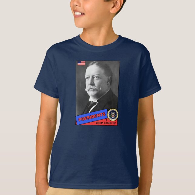 T-shirt Carte de baseball de William Howard Taft (Devant)