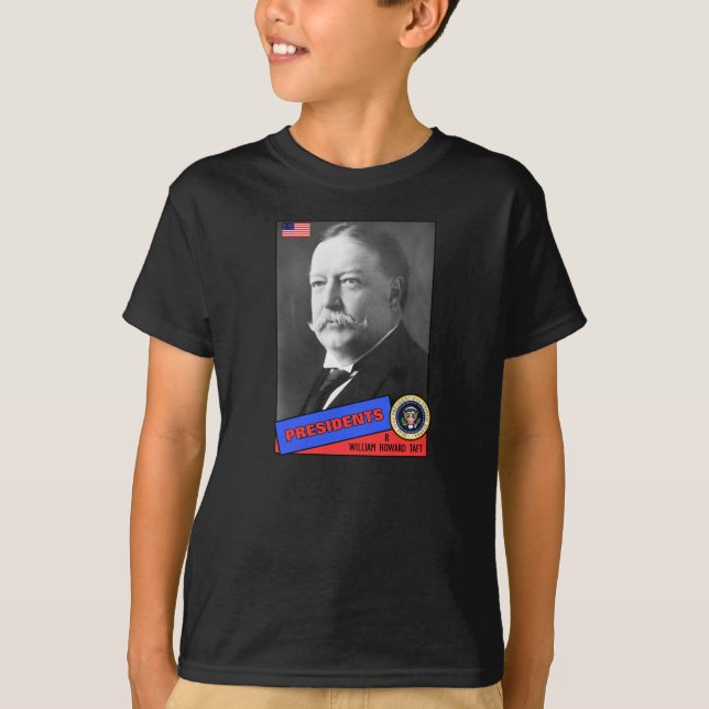 T-shirt Carte de baseball de William Howard Taft (Devant)
