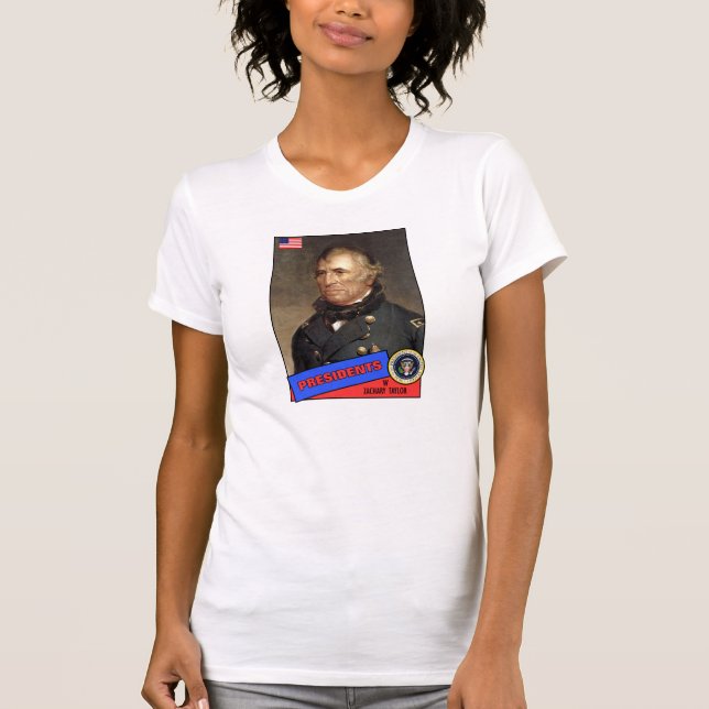 T-shirt Carte de baseball de Zachary Taylor (Devant)