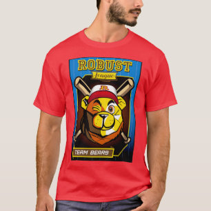 T-SHIRT CARTE DE BASEBALL D'OURS ROBUSTE OURS OURS
