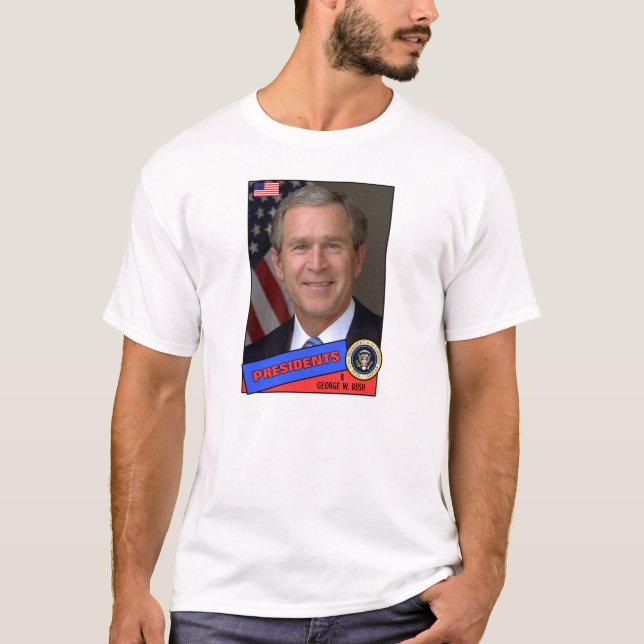 T-shirt Carte de baseball George W. Bush (Devant)