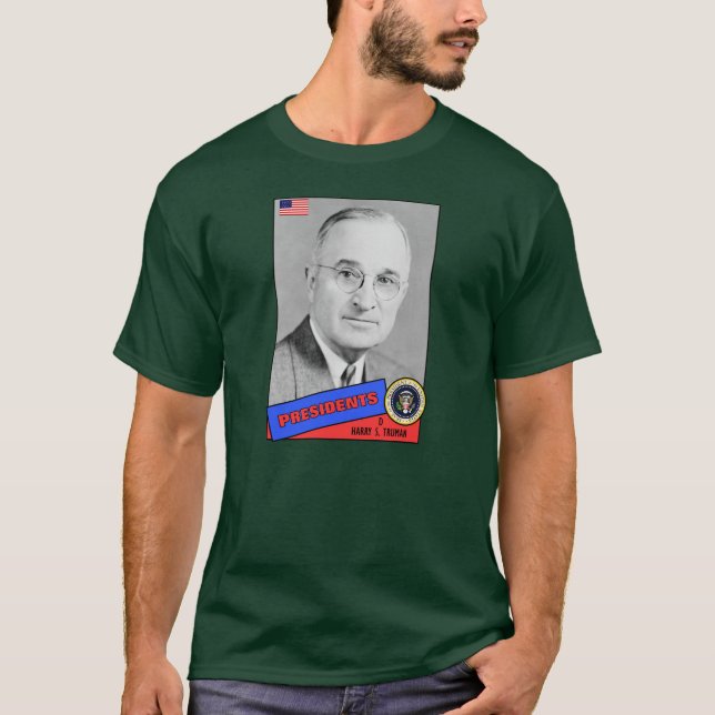 T-shirt Carte de baseball Harry S. Truman (Devant)