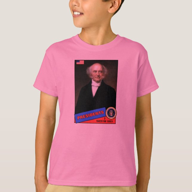 T-shirt Carte de baseball Martin Van Buren (Devant)