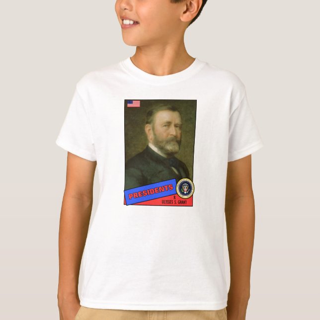 T-shirt Carte de baseball Ulysses S. Grant (Devant)