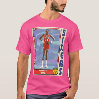 T-shirt Carte de basket-ball Manute Bol Retro Style 90S