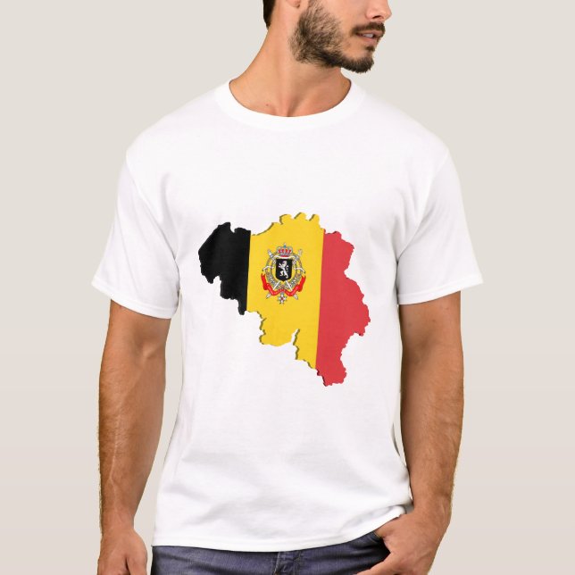 T-shirt Carte de Belgique (Devant)