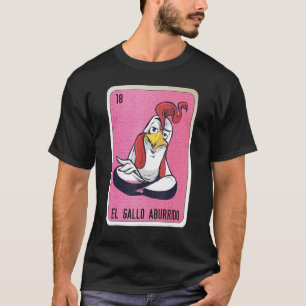 T-shirt Carte de bingo de loterie d'argot mexicain El Gall