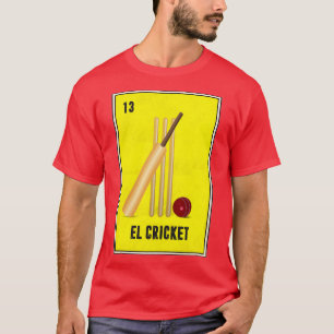T-shirt Carte de bingo El Cricket Mexican Loteria