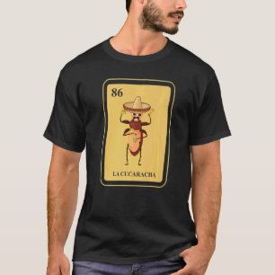 T-shirt Carte de Bingo traditionnelle mexicaine La Cucarac