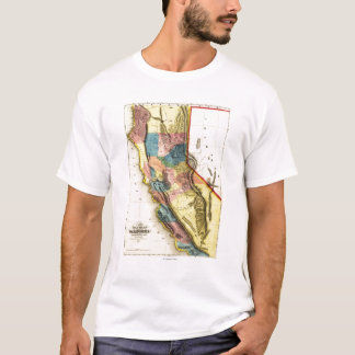 T-shirt Carte de CaliforniaPanoramic