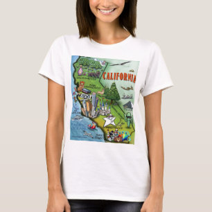 T-shirt Carte de Californie