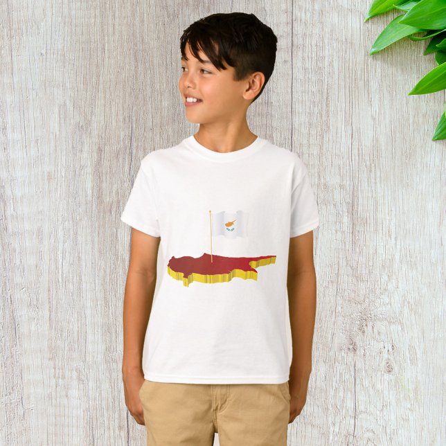 T-shirt Carte de Chypre (Créateur téléchargé)