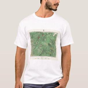 T-shirt Carte de classification de terre de la Californie