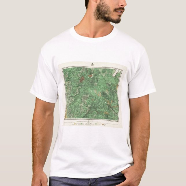 T-shirt Carte de classification de terre de la Californie (Devant)