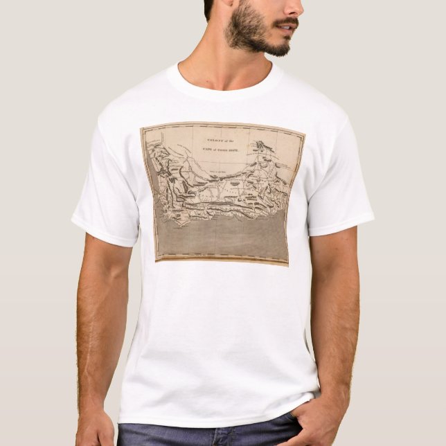 T-shirt Carte de colonie de cap par Arrowsmith (Devant)