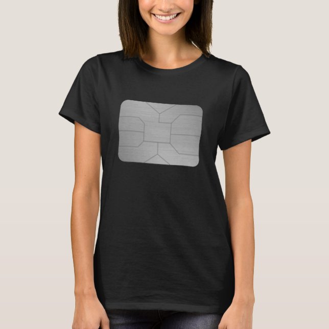 T-shirt Carte de crédit Silver Processing RFID Security Ch (Devant)