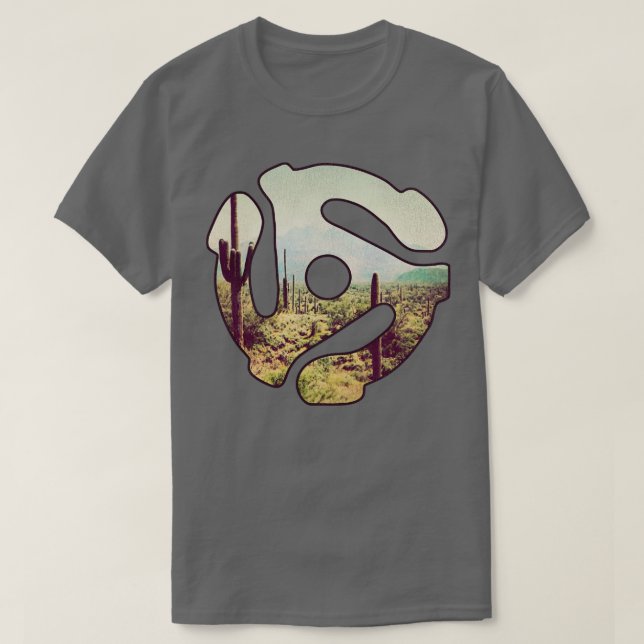 T-shirt Carte de disque Country Western 45 (Design devant)