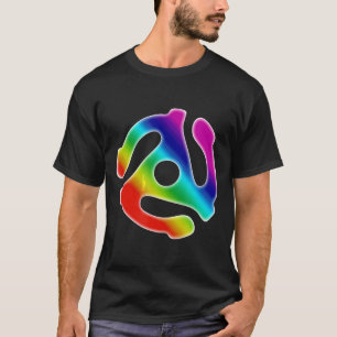 T-shirt Carte de disque Spider 45 Rpm Dj Shirt 80s Music T
