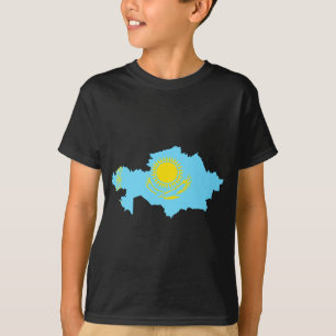 T-shirt Carte de drapeau de Kazakhstan