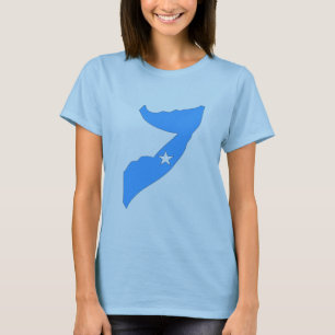 T-shirt Carte de drapeau de la Somalie