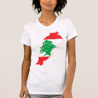 Carte de drapeau du Liban de GROS CARACTÈRES