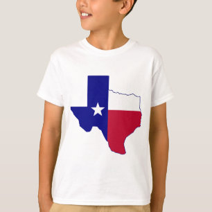 T-shirt Carte de drapeau du Texas