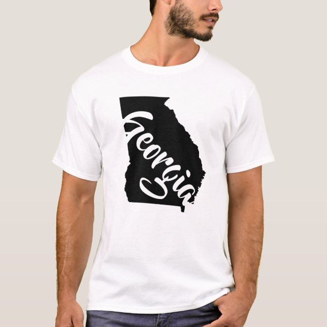 T-shirt Carte de Géorgie (Devant)