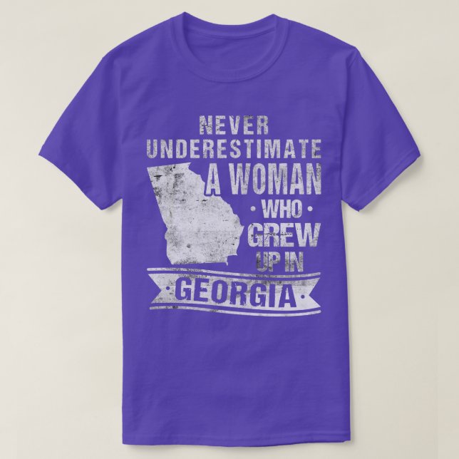 T-shirt Carte de Géorgie vintage (Design devant)