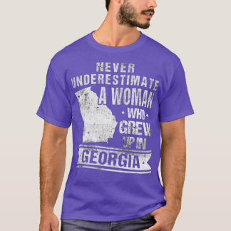 T-shirt Carte de Géorgie vintage