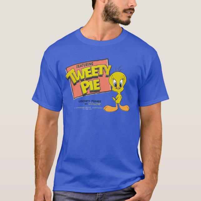 T-shirt Carte de hall rétro LOONEY TUNES™ TWEETY™ (Devant)