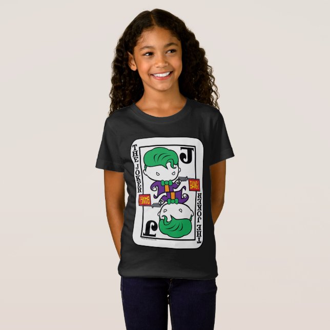 T-Shirt Carte de jeu Chibi Joker (Devant entier)