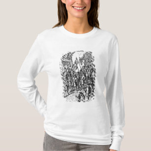T-shirt Carte de jeu dépeignant les drapeaux