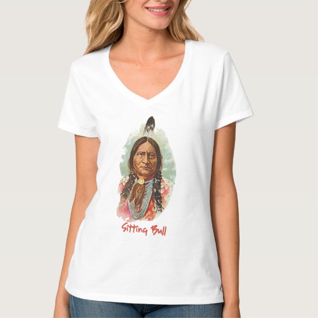 T-shirt Carte de jeu en chef amérindien (Devant)