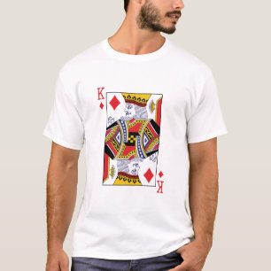 T-shirt Carte de jeu King of Diamonds Poker Casino