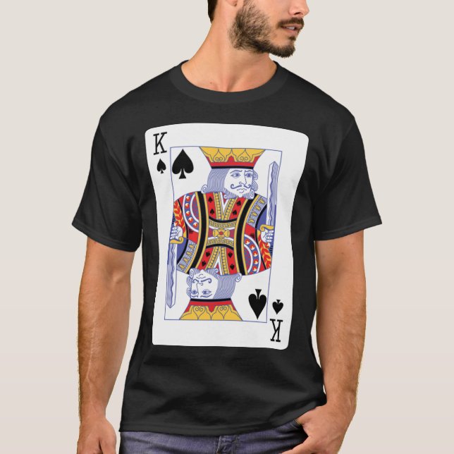 T-shirt Carte de jeu King of Spades (Devant)