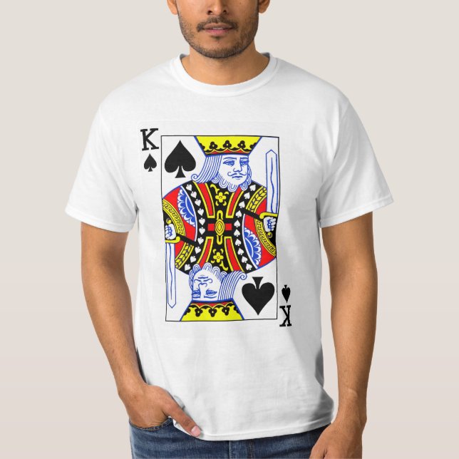 T-shirt Carte de jeu King of Spades (Devant)